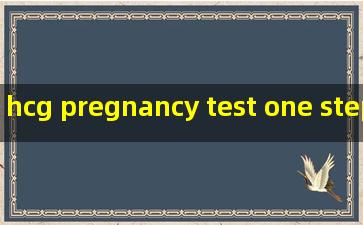 hcg pregnancy test one step manufacturers
